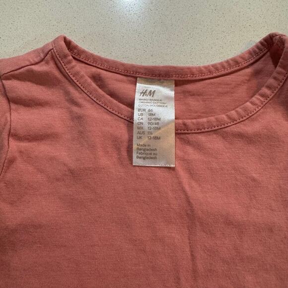 H&M Baby Girl 18M Pink Cotton Dress - Picture 2 of 4